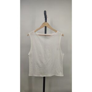 Quince White Sleeveless Top